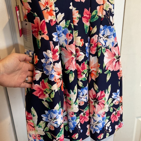 Vince Camuto Fit and Flare Floral Print Dress - Picture 5 of 12